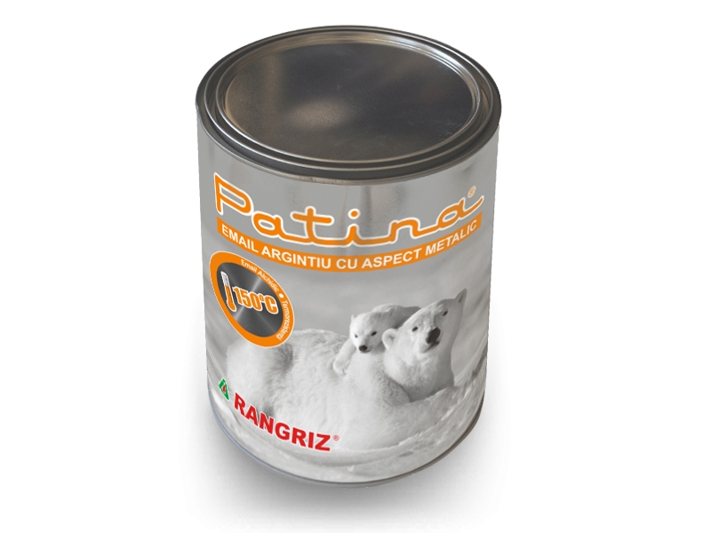 SILVER ENAMEL WITH METAL LOOK 150â° C